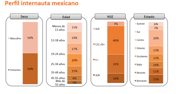 Perfil del internauta en México